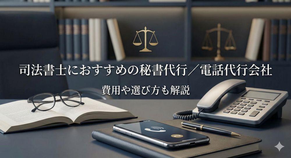 司法書士におすすめの秘書代行／電話代行会社5選｜費用や選び方も解説【2026年最新版】