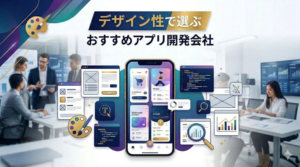 デザイン性でおすすめアプリ開発会社12選｜発注者アンケート評価も掲載【2026年最新版】