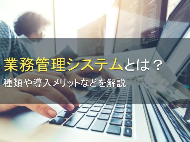 業務管理システムとは？種類や導入メリットなどを解説【2024年最新版】