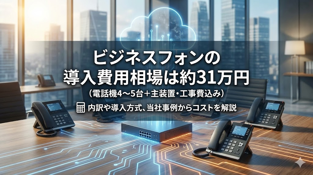 ビジネスフォンの費用相場はいくら？当社取引データで新品／中古／リース別に解説
