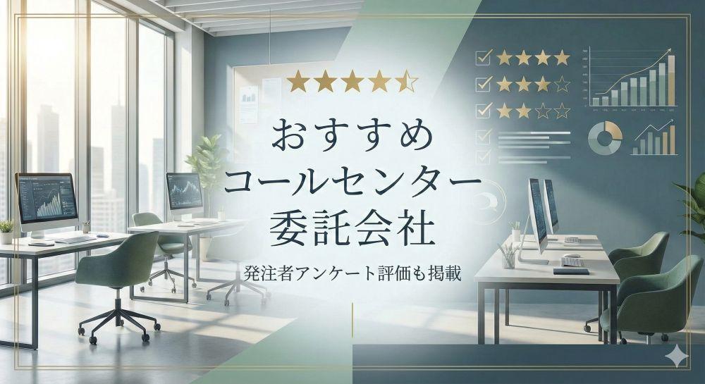 コールセンター委託会社おすすめ16社比較｜発注者アンケート評価も掲載【2026年最新版】