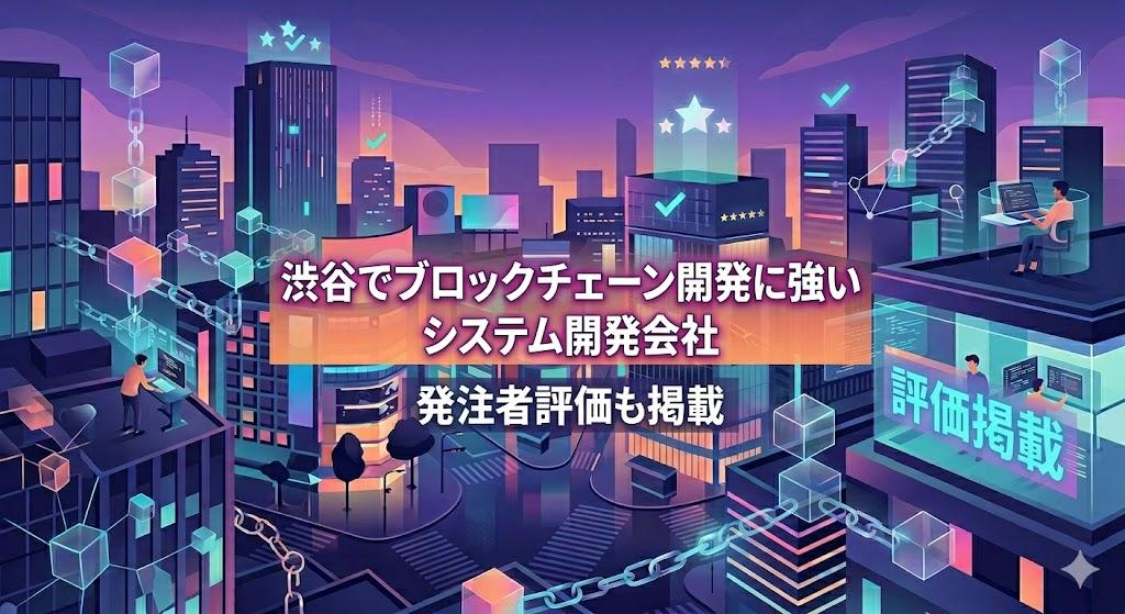 渋谷でブロックチェーン開発に強いシステム開発会社4選｜発注者評価も掲載【2026年最新版】