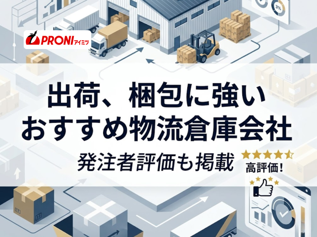 出荷、梱包に強い物流倉庫会社おすすめ3選｜発注者評価も掲載【2026年最新版】