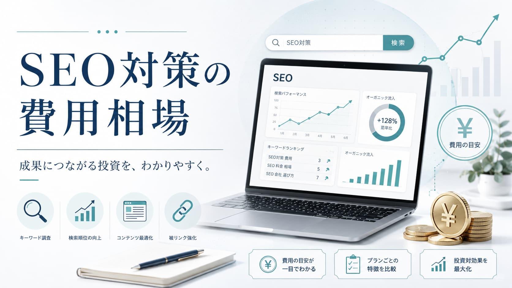 SEO対策の費用相場｜当社取引事例から料金内訳と費用対効果を解説