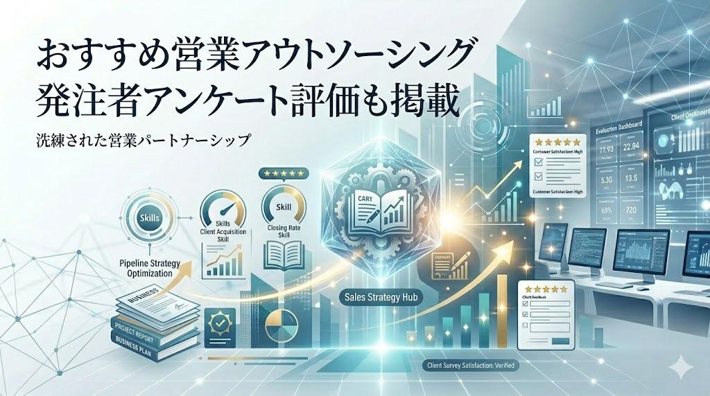 営業アウトソーシングおすすめ14選｜発注者アンケート評価も掲載【2026年最新版】