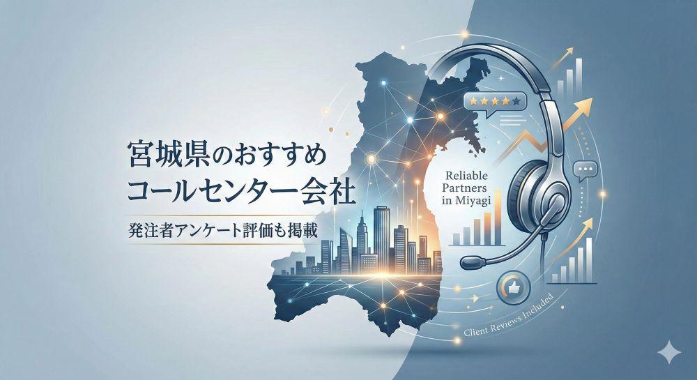 宮城県のおすすめコールセンター会社9選｜発注者アンケート評価も掲載【2026年最新版】