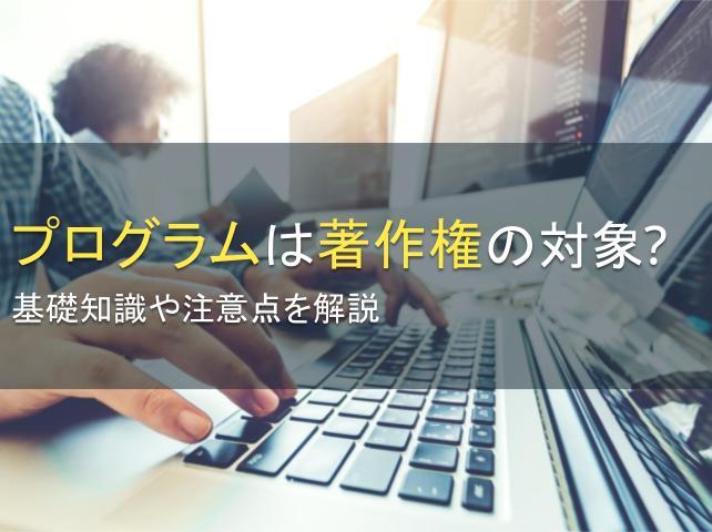 プログラムは著作権の対象？基礎知識や注意点を解説