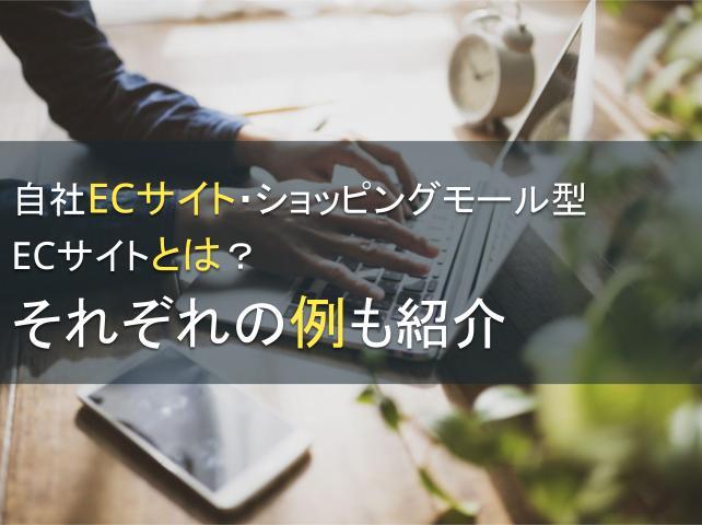 自社ECサイト・ショッピングモール型ECサイトとは？それぞれの例9選も紹介
