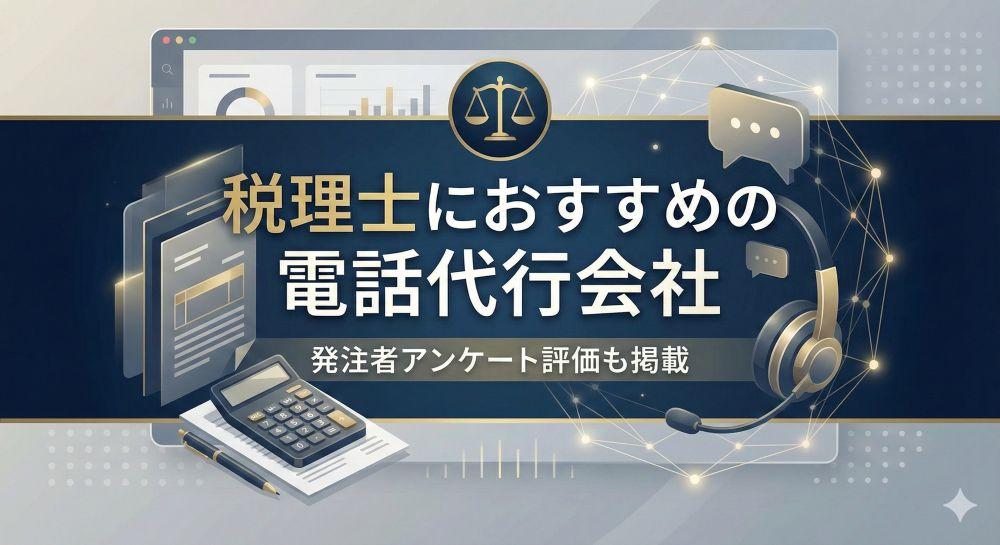 税理士におすすめの電話代行会社5選｜発注者アンケート評価も掲載【2026年最新版】