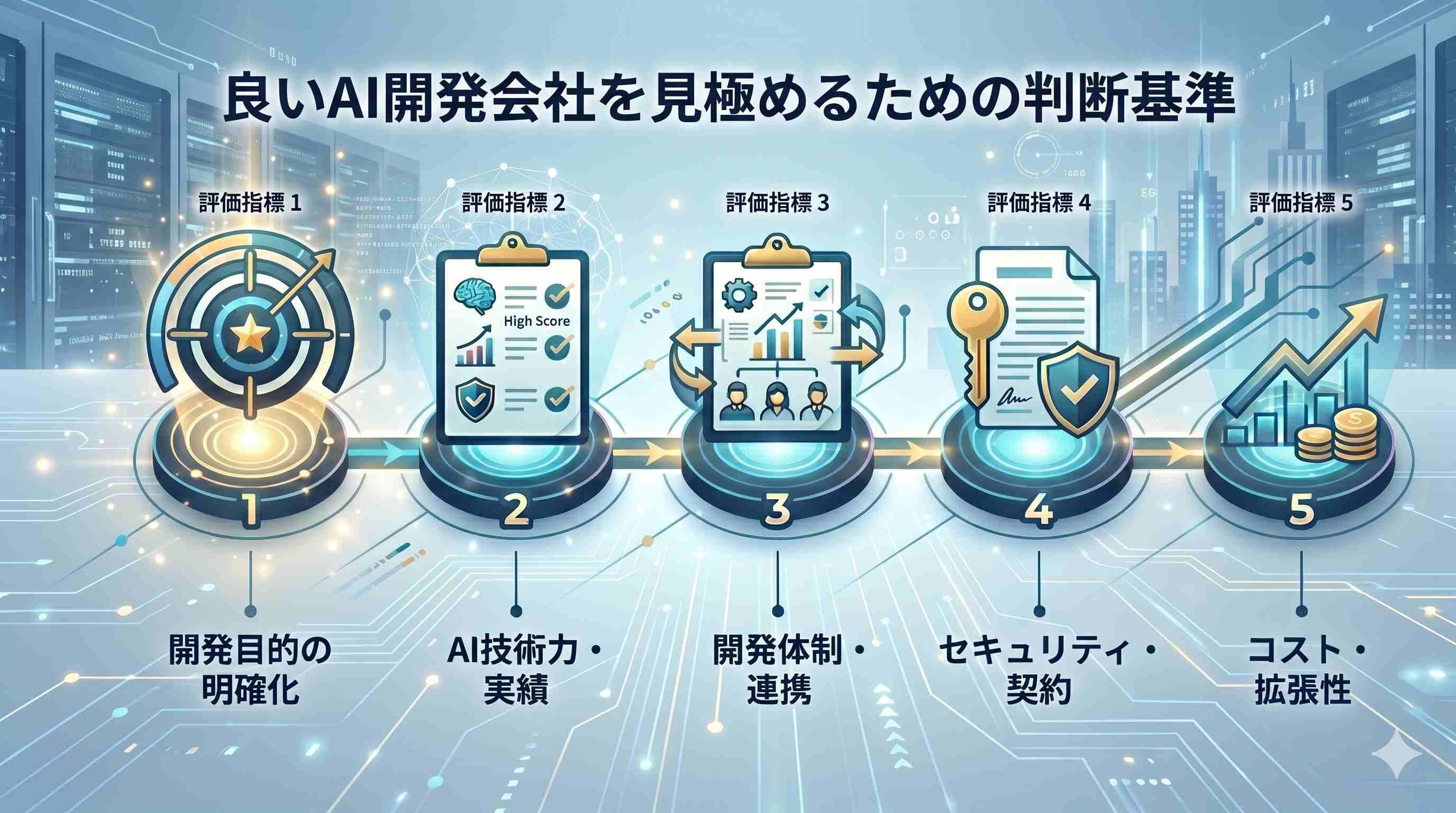 良いAI開発会社を見極めるための判断基準