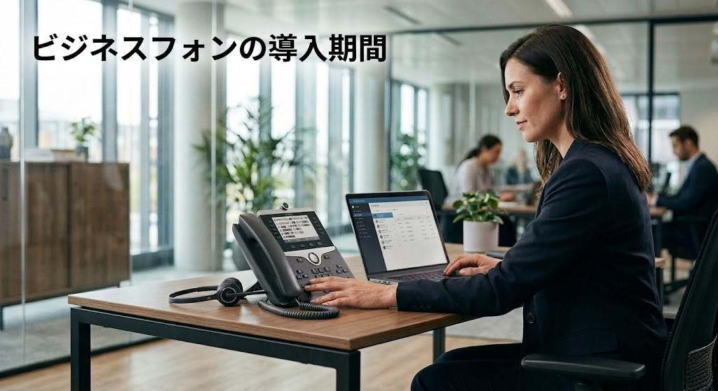 ビジネスフォンの導入期間はどれくらい？開通までの目安・流れ・短縮ポイントを解説