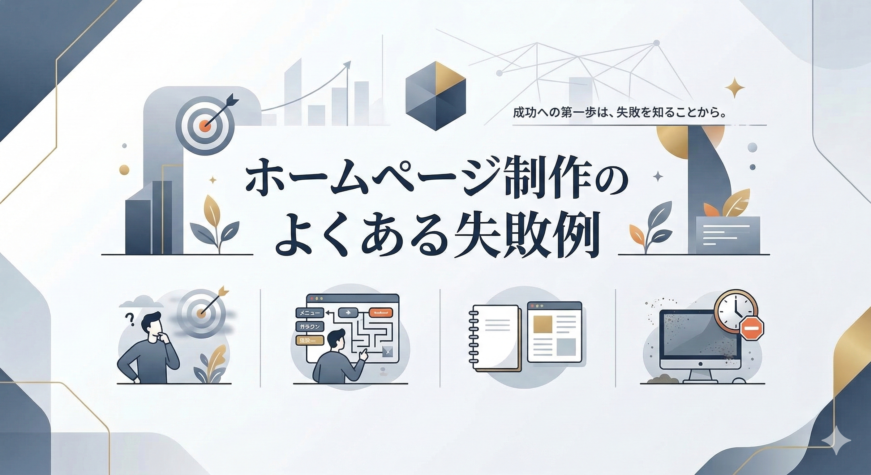 ホームぺージ制作のよくある失敗例