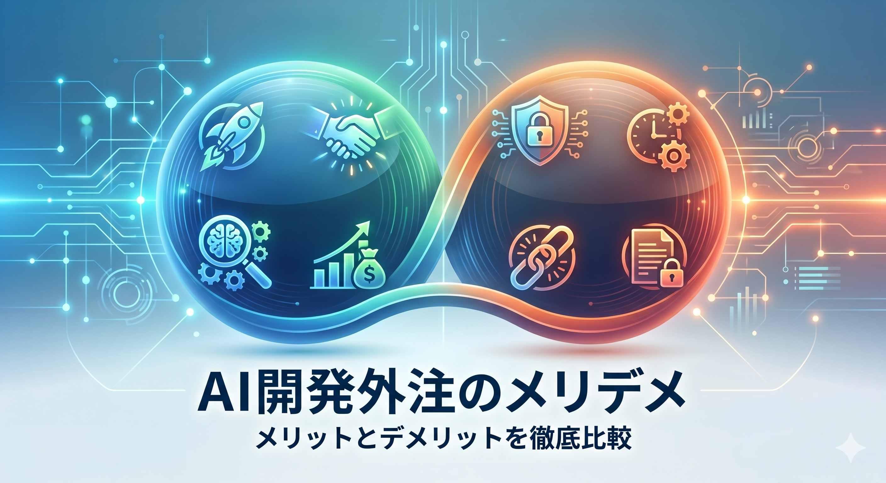AI開発外注のメリデメ