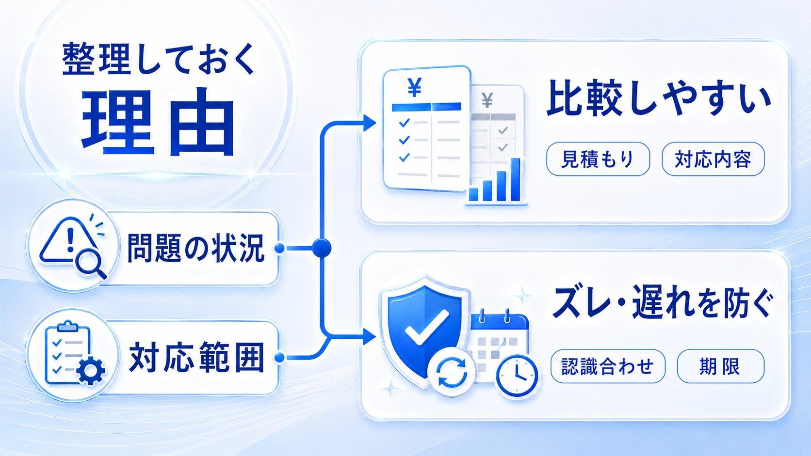 風評被害対策の発注前に問題の状況・対応範囲を整理しておく理由