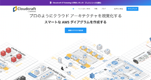 Cloudcraft – AWS の図を描く　トップ