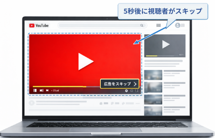 ①インストリーム広告（スキップ可能）