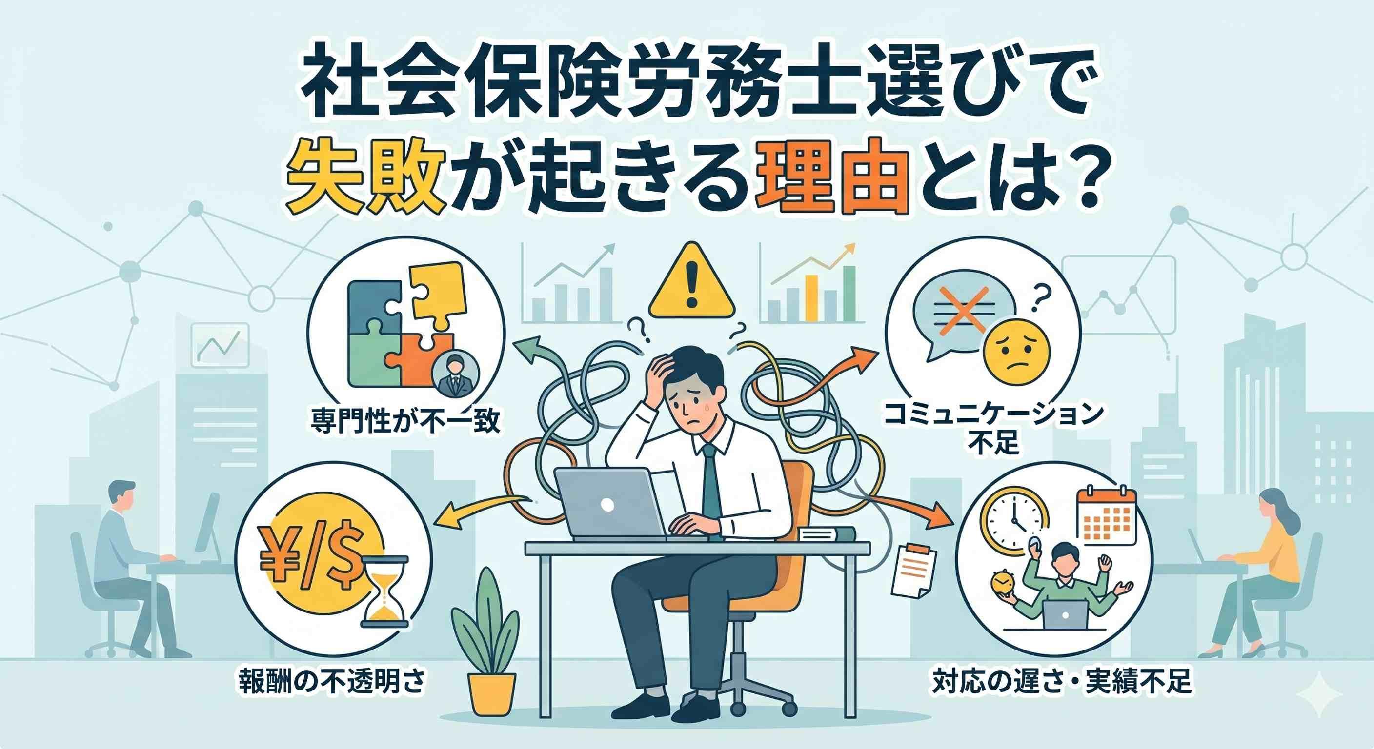 社会保険労務士選びで失敗が起きる理由とは？