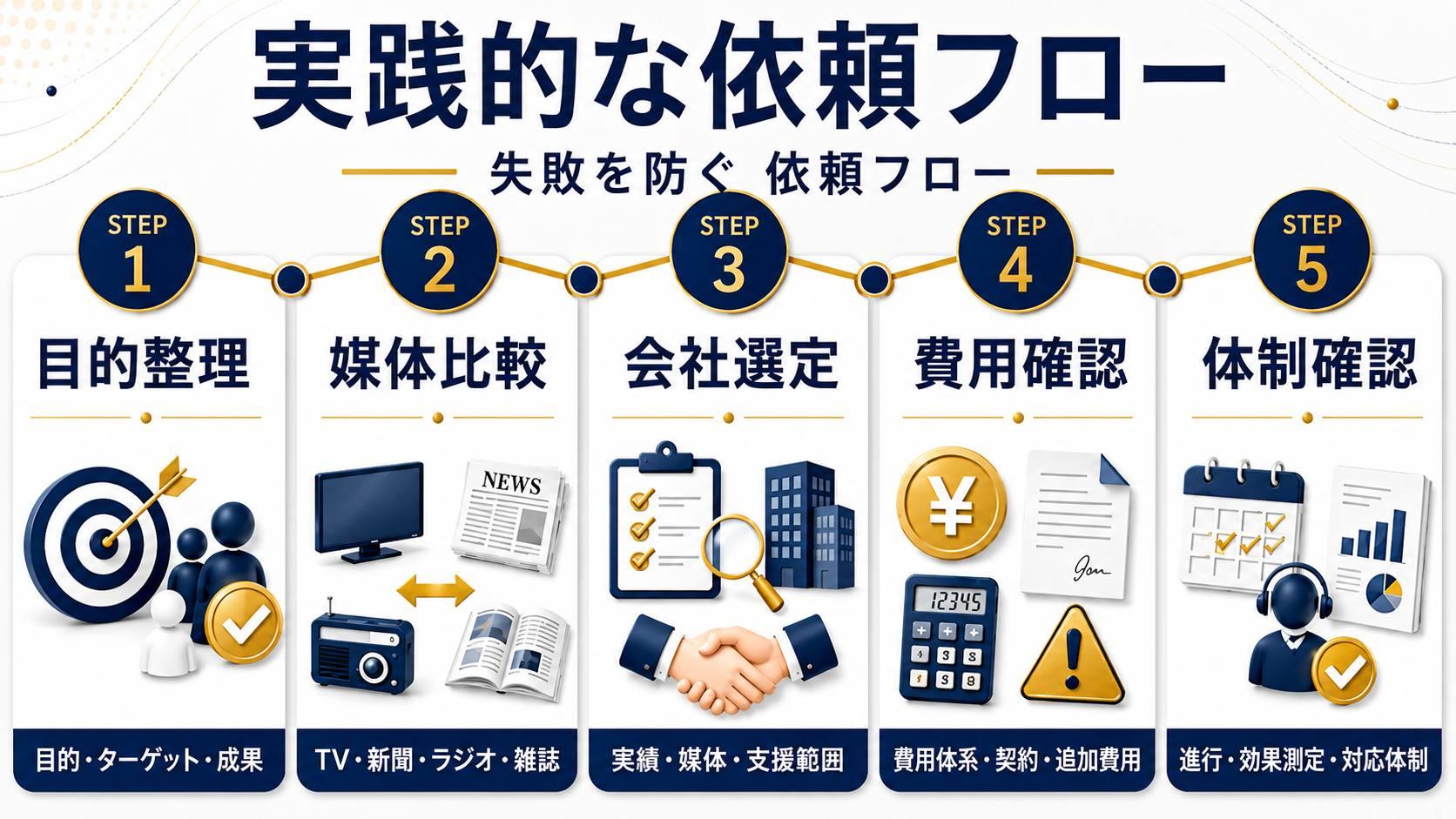 マス広告の失敗を防ぐための実践的な依頼フロー