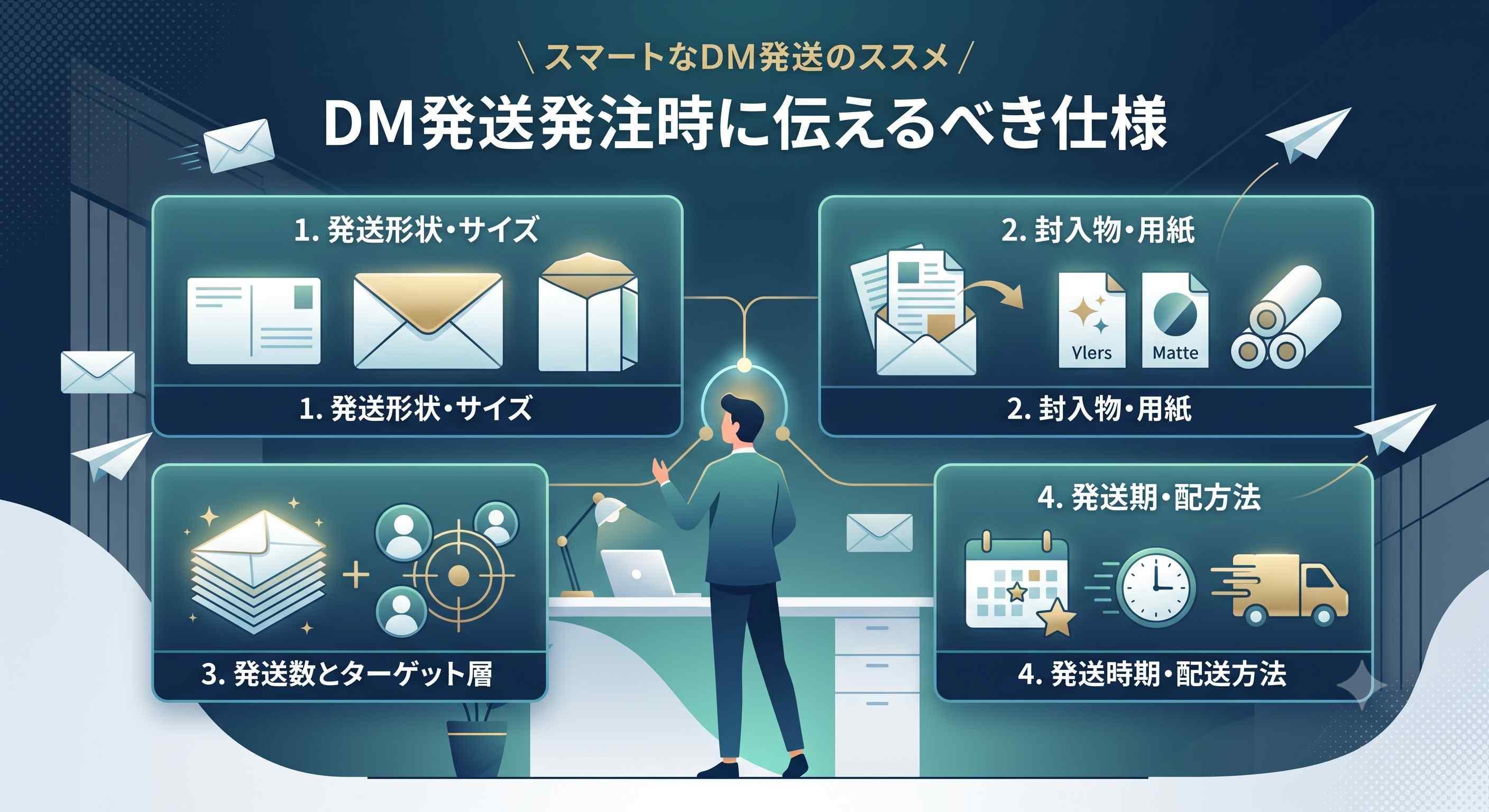DM発送発注時に伝えるべき仕様