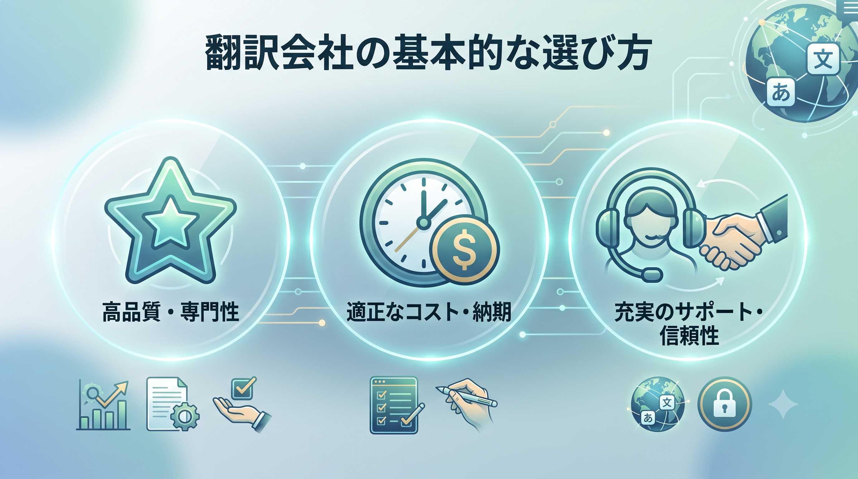 翻訳会社の基本的な選び方
