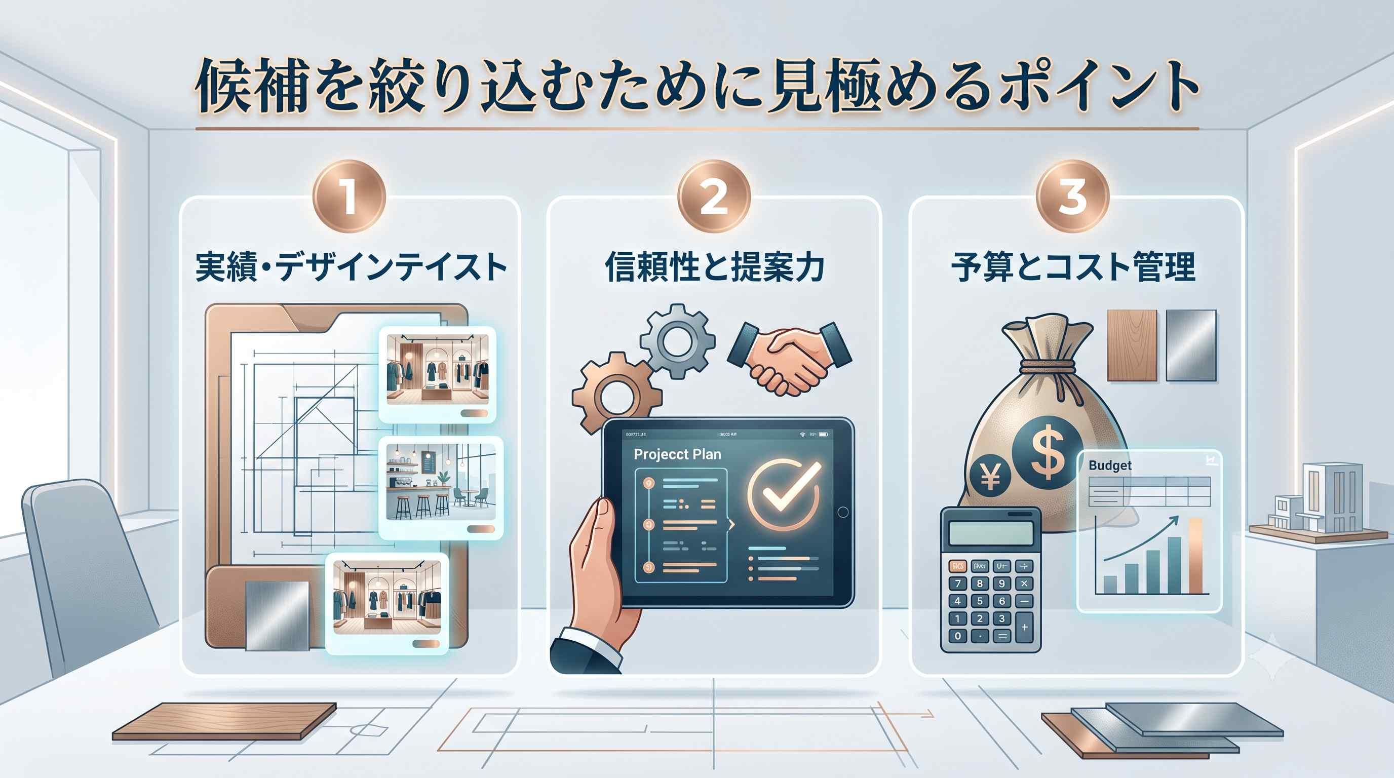 候補を絞り込むために見極めるポイント