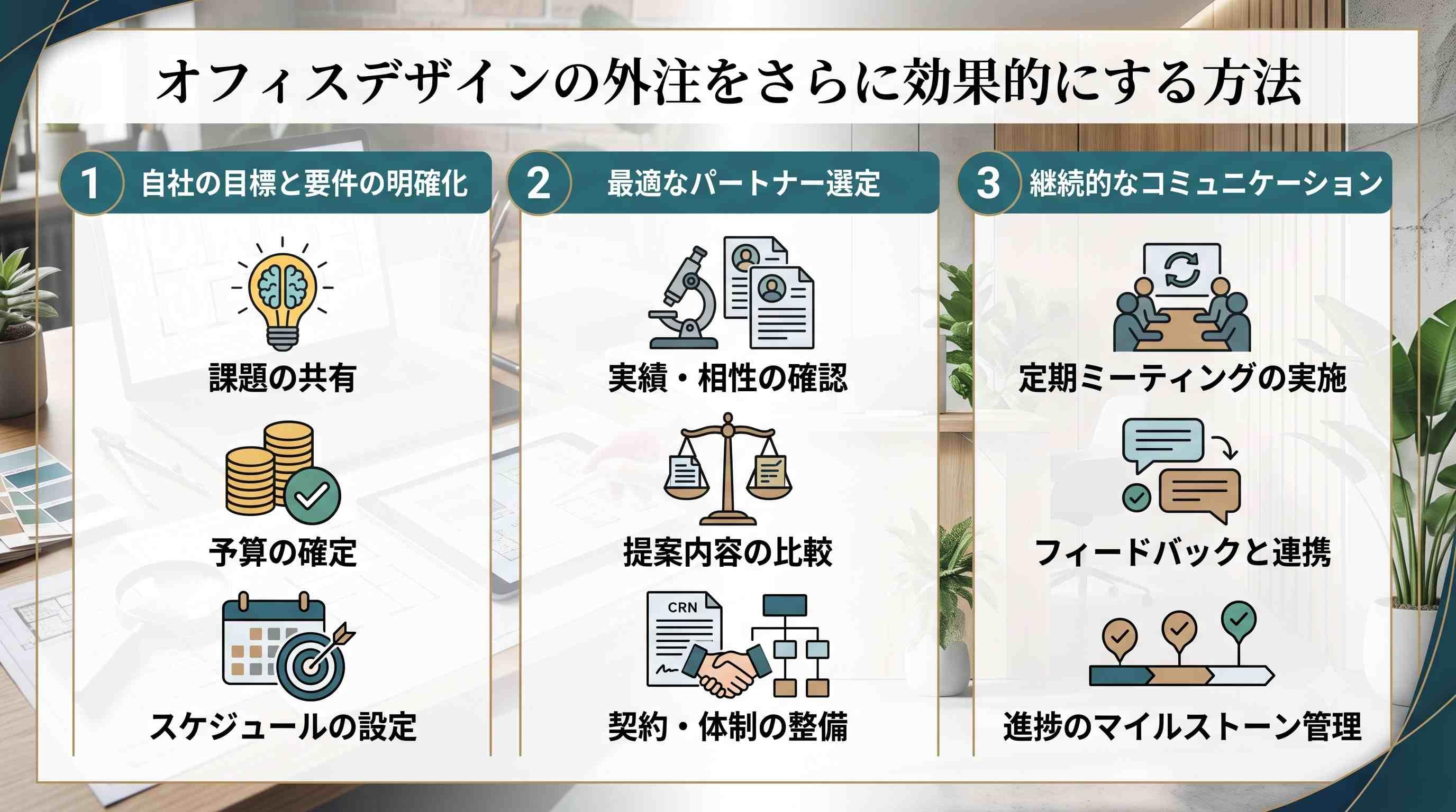 オフィスデザインの外注をさらに効果的にする方法