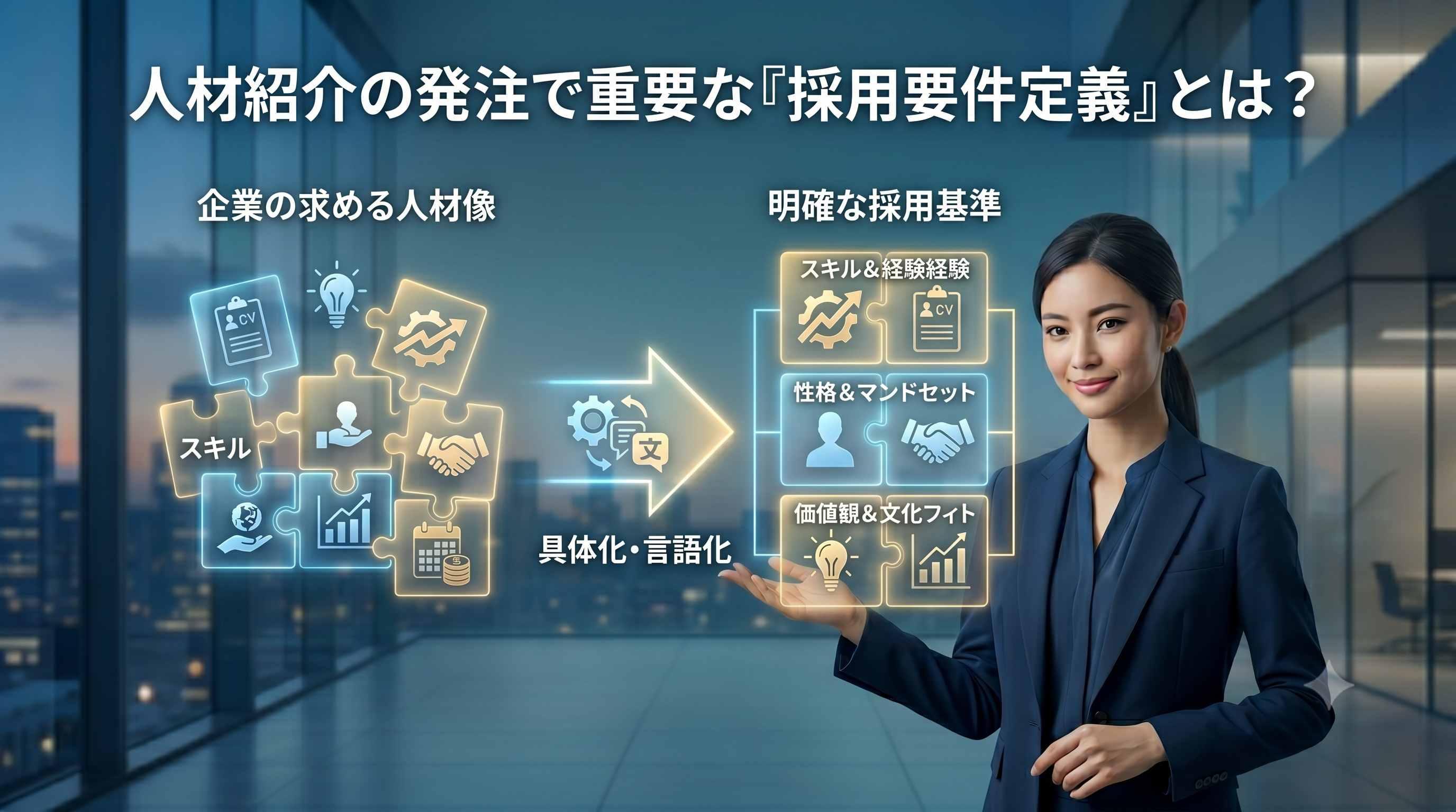 人材紹介の発注で重要な「採用要件定義」とは？