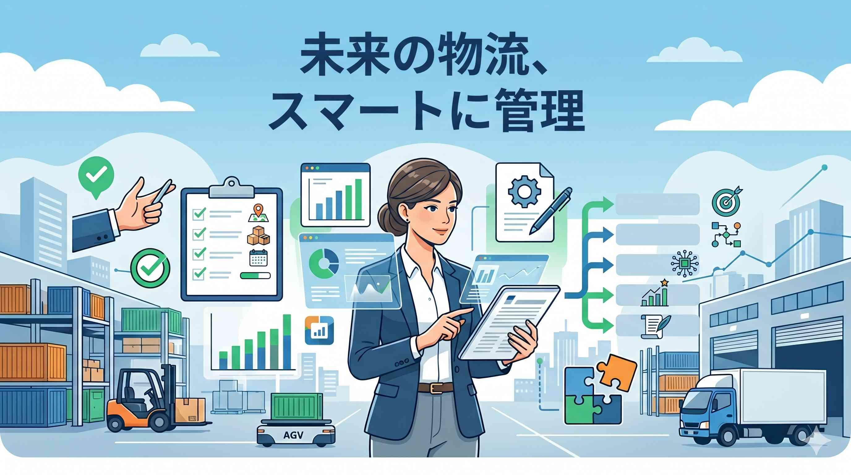 未来の物流、スマートに管理