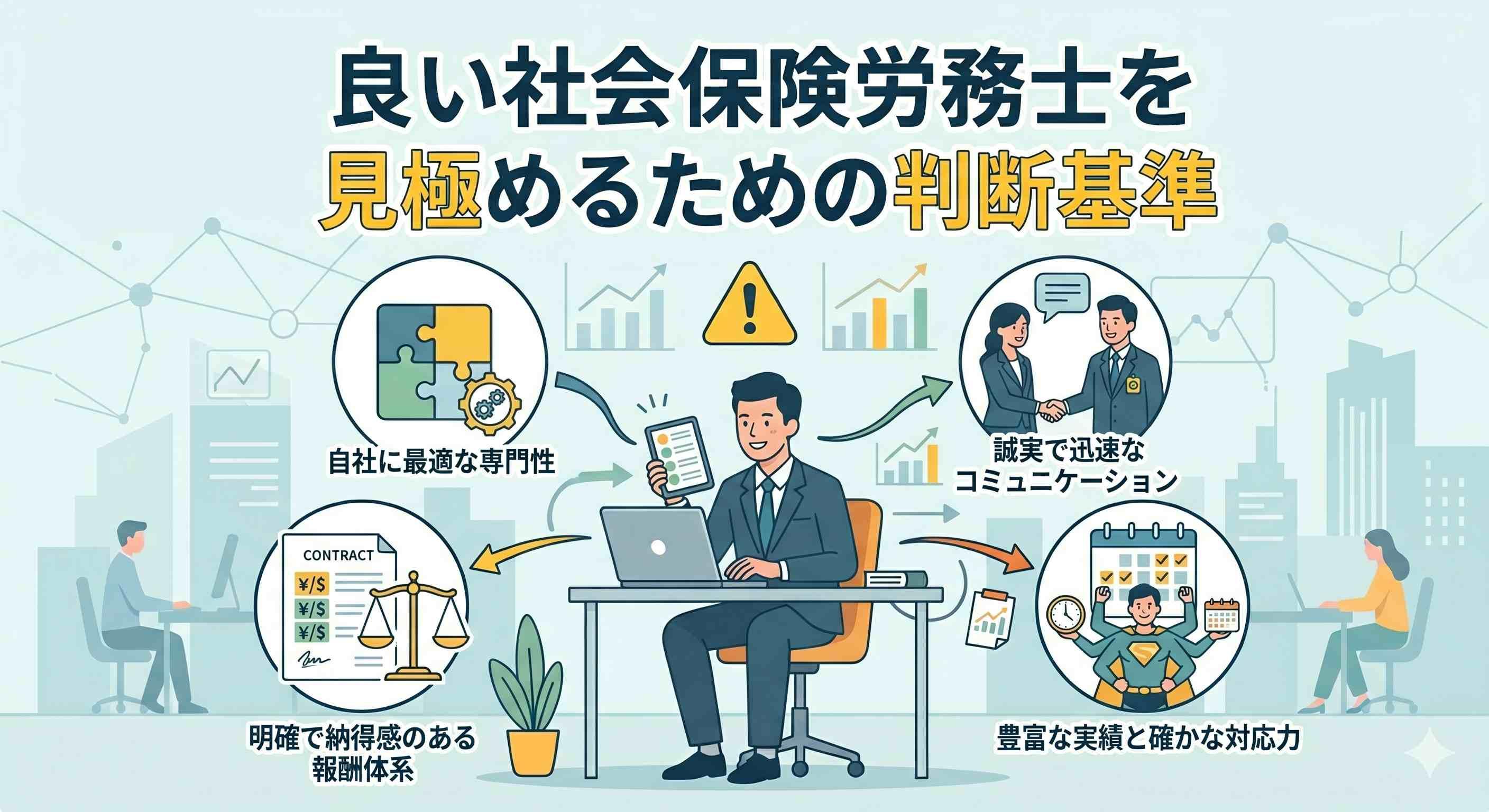良い社会保険労務士を見極めるための判断基準