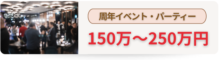周年イベント・パーティーの費用相場