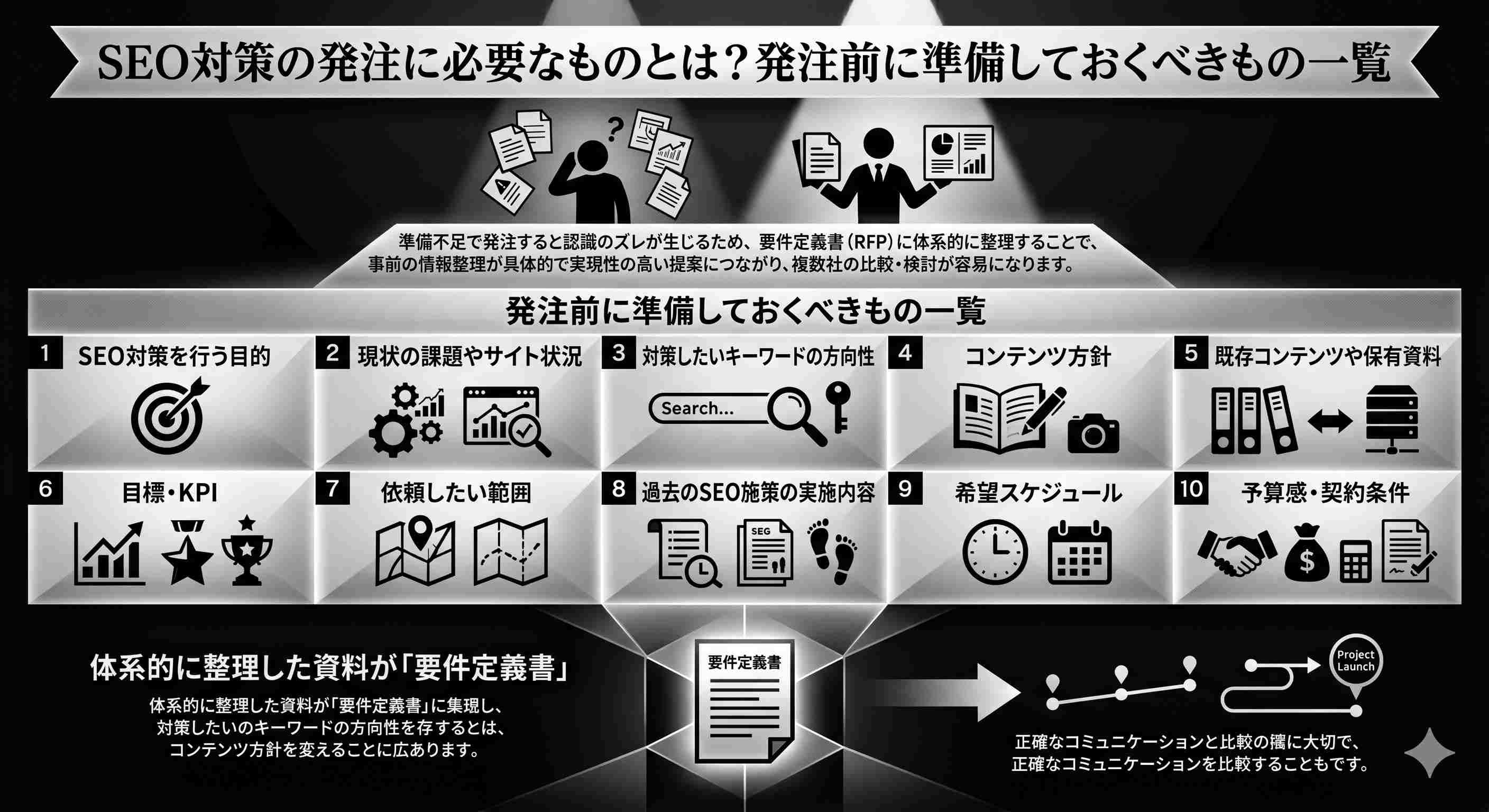 発注前に準備しておくべきもの一覧