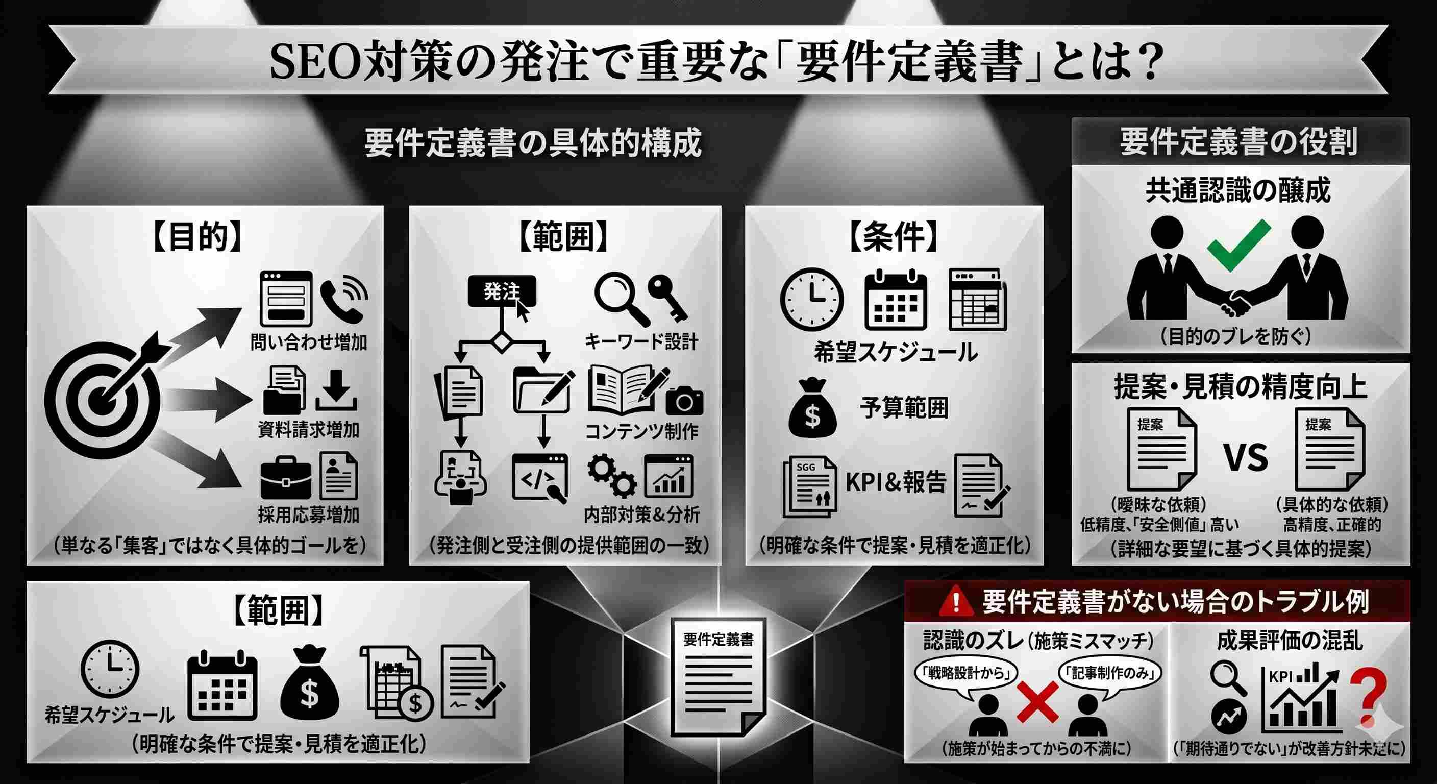 SEO対策の発注で重要な「要件定義書」とは？