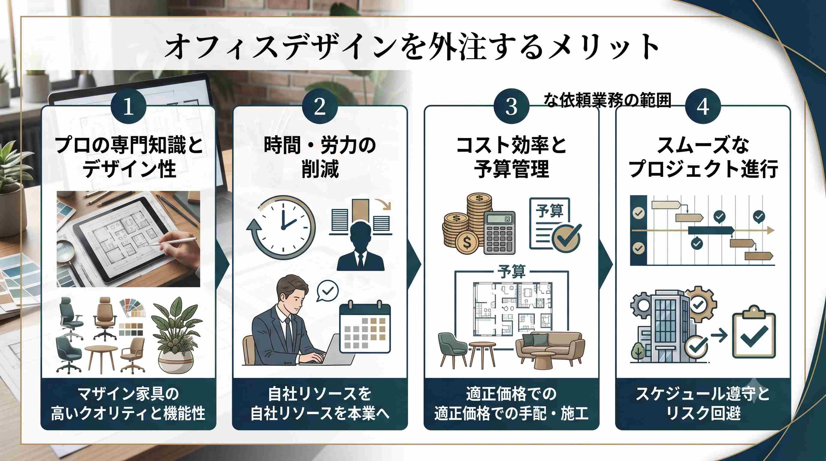 オフィスデザインを外注するメリット