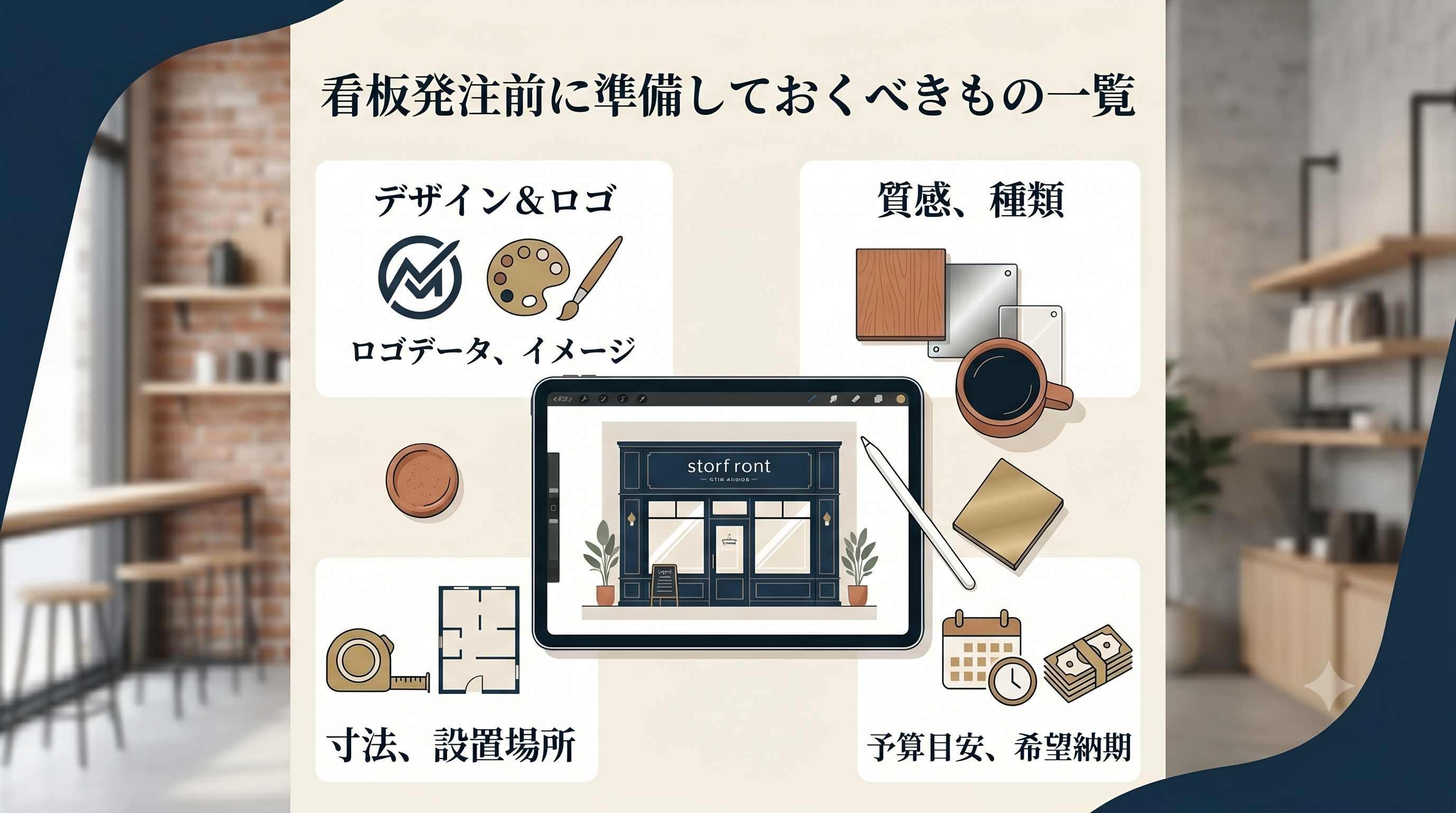 発注前に準備しておくべきもの一覧