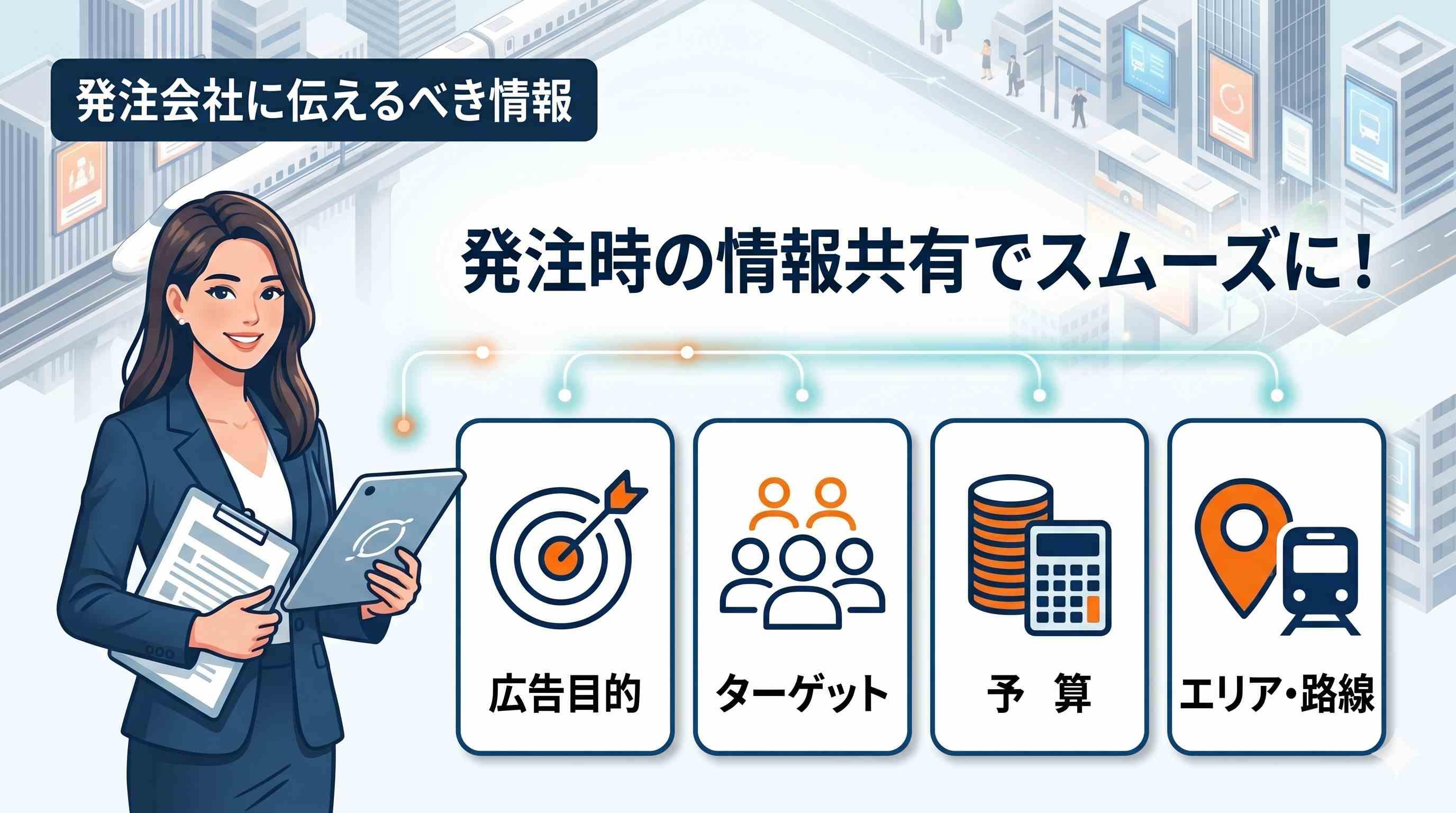 発注時に共有しておくとスムーズになる情報