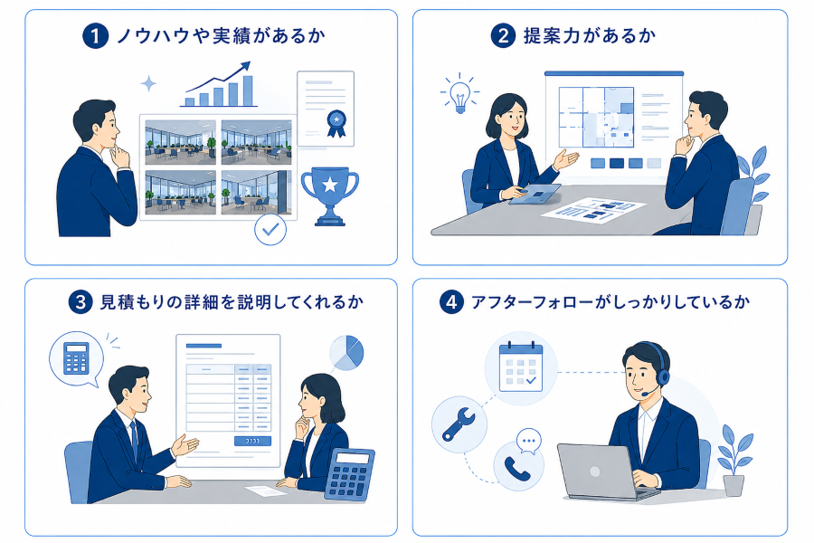 オフィスデザイン会社の選び方