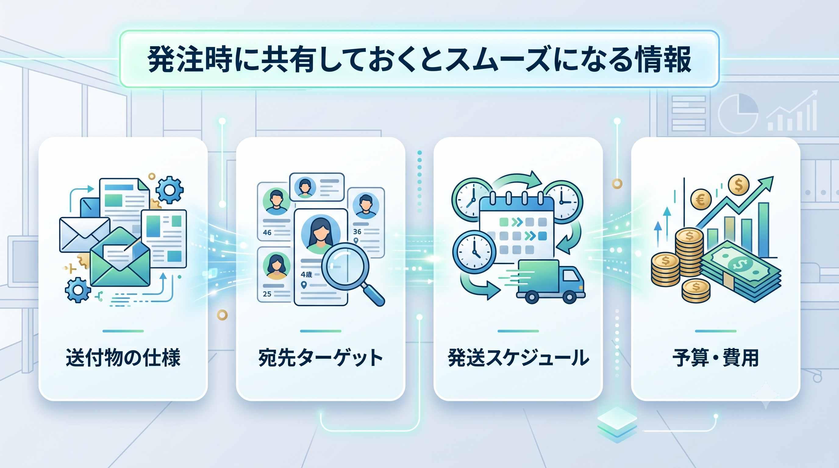 発注時に共有しておくとスムーズになる情報