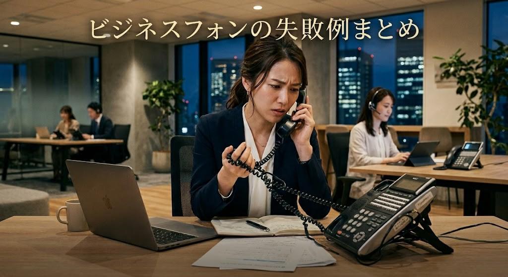 ビジネスフォンの失敗例まとめ｜よくあるトラブルと導入・選定時の注意点