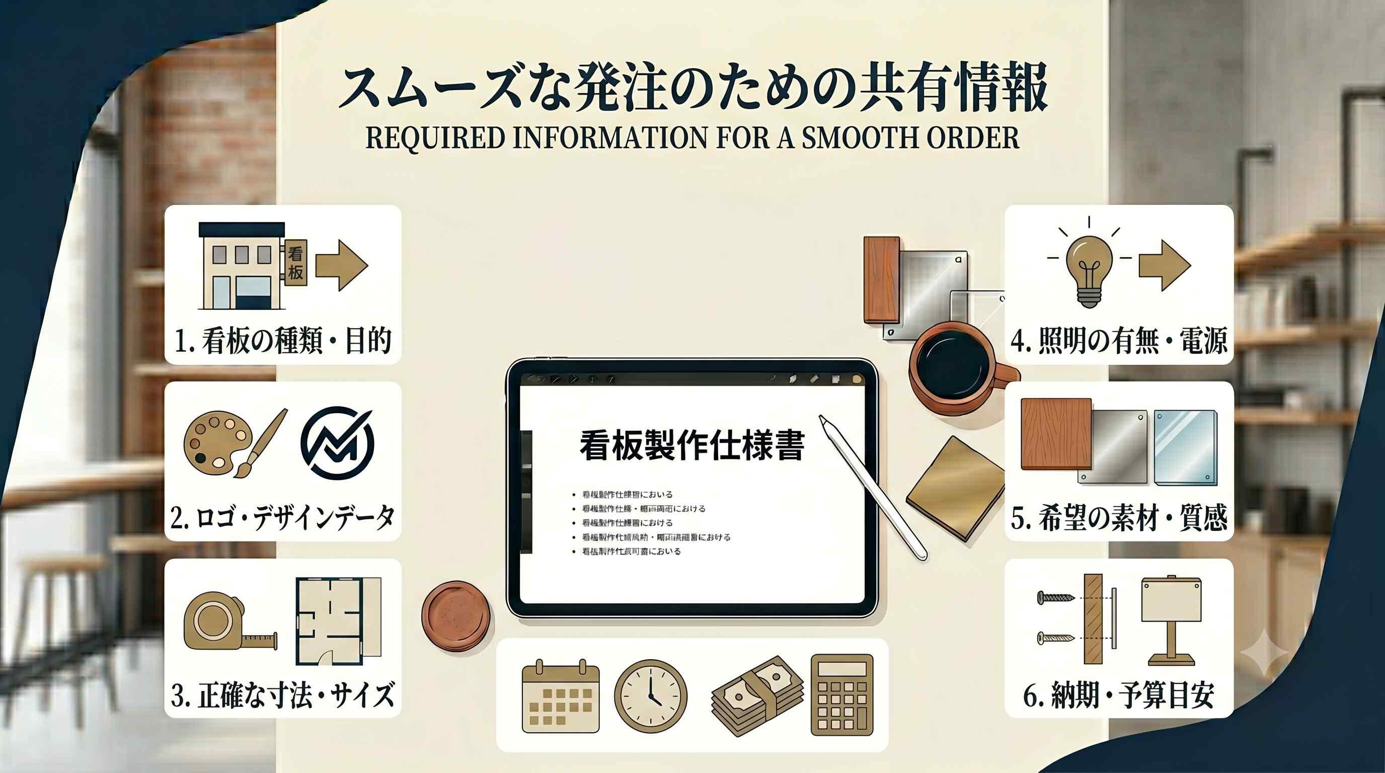 発注時に共有しておくとスムーズになる情報