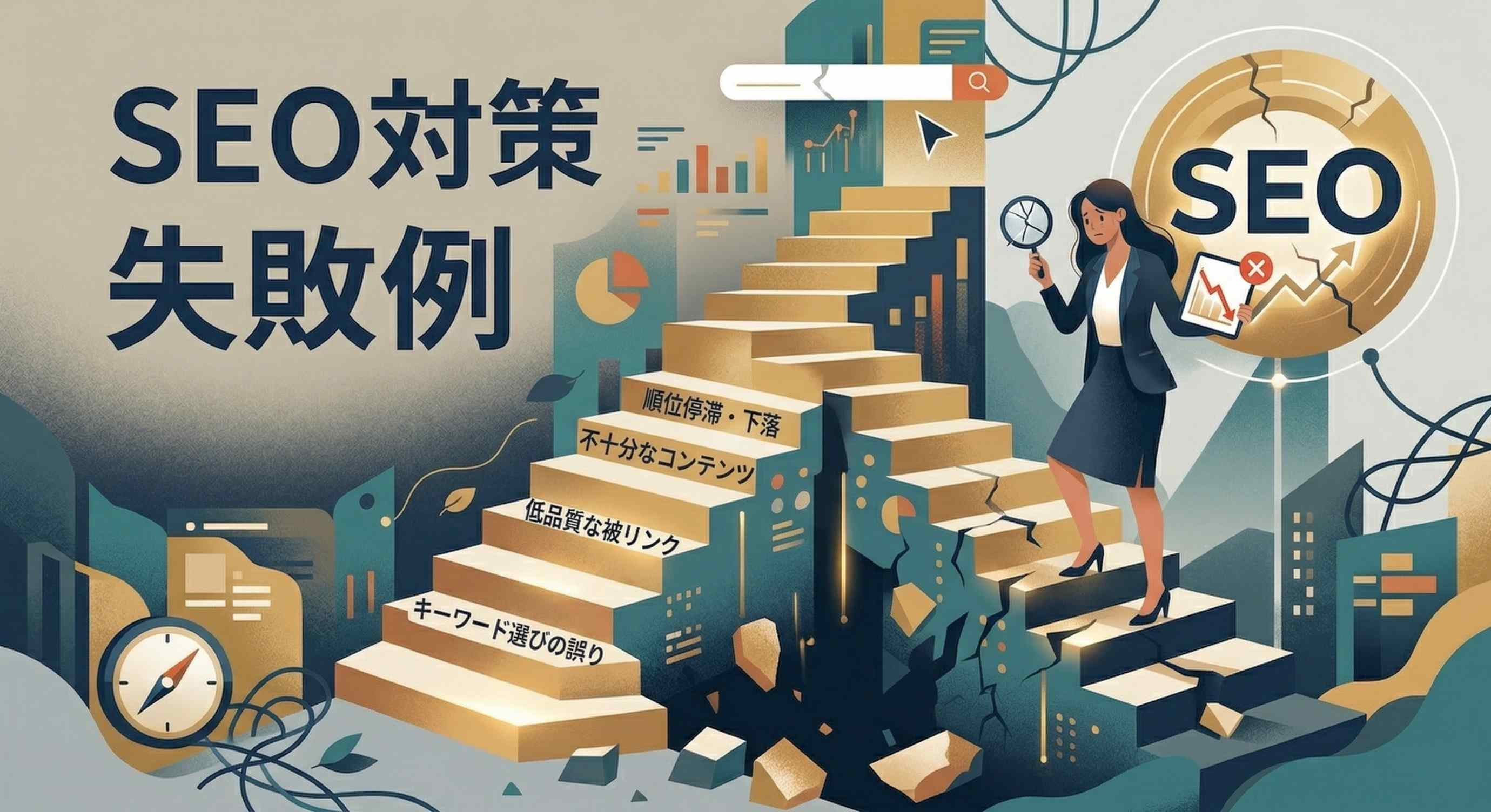 SEO対策のよくある失敗例とは？｜原因と対策、発注で失敗しないポイントを解説