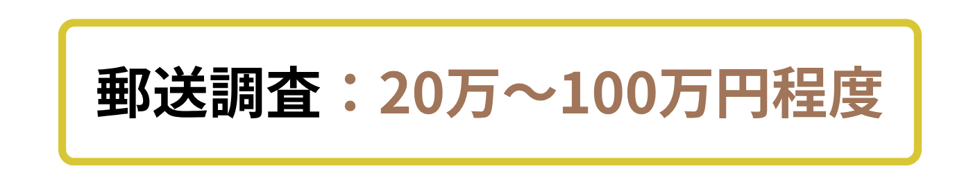 郵送調査の費用相場