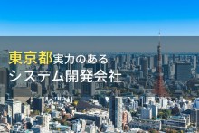 東京都のおすすめシステム開発会社15選【2022年最新版】
