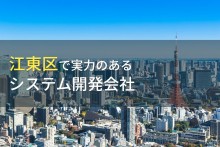 江東区のおすすめシステム開発会社7選【2023年最新版】
