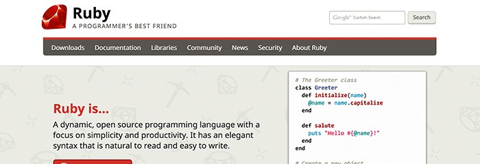 「Ruby」の公式サイト