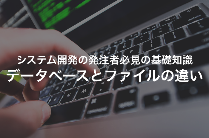 発注者必見！データベースシステムとファイルシステムの違いとは？