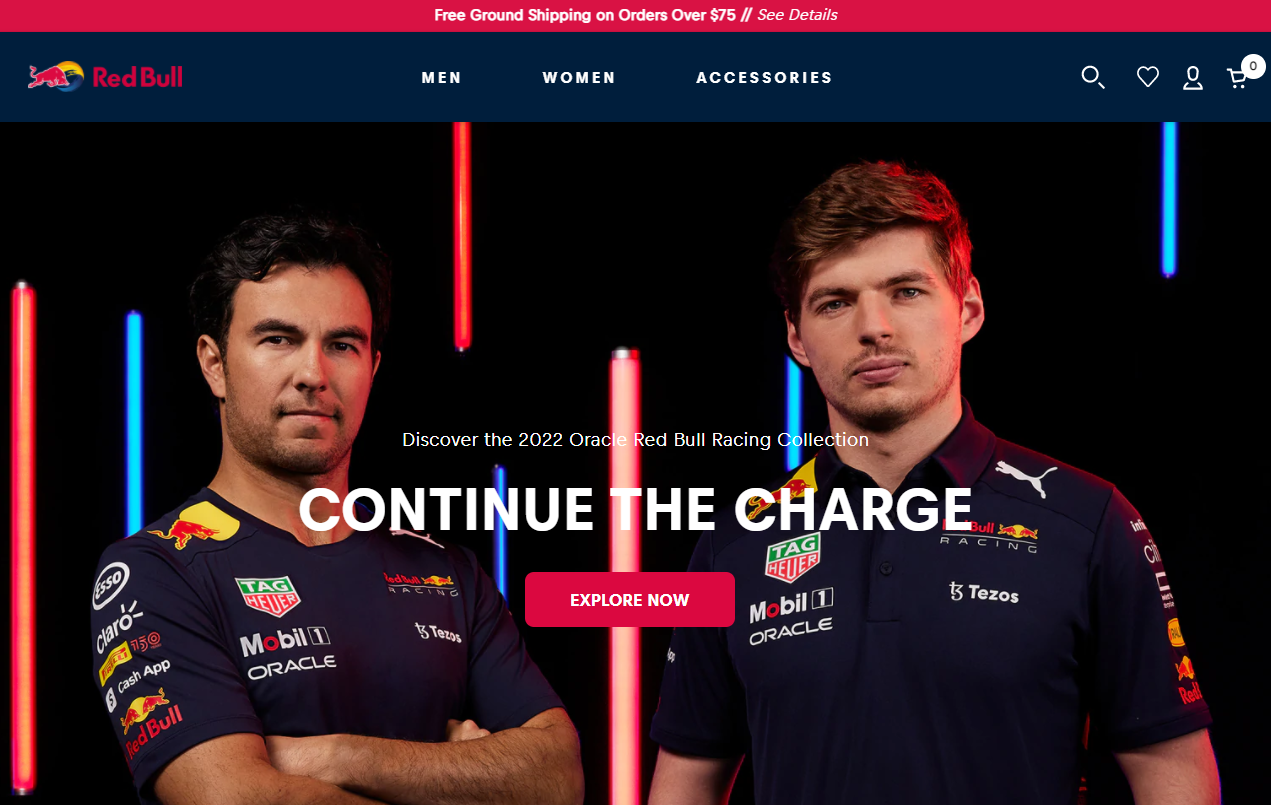 Red Bullのファーストビュー