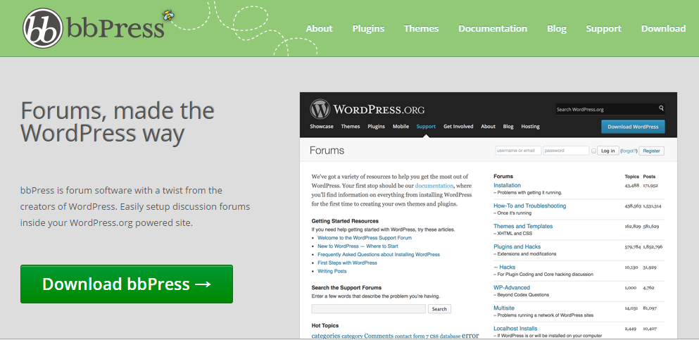 「bpress」のダウンロードページ