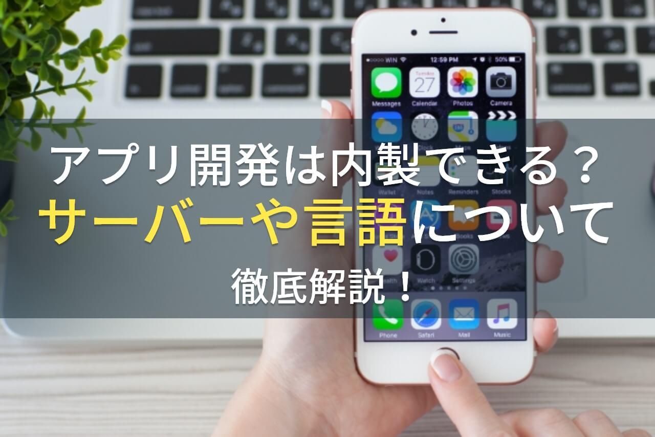アプリ開発は内製できる？サーバーや言語について徹底解説