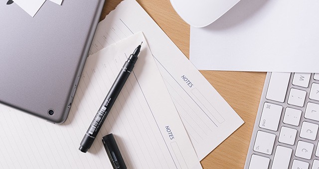 メモ用紙とペン
