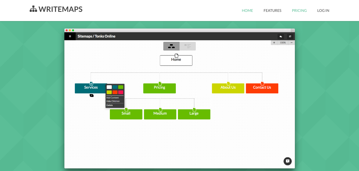 「WriteMaps」のスクリーンショット